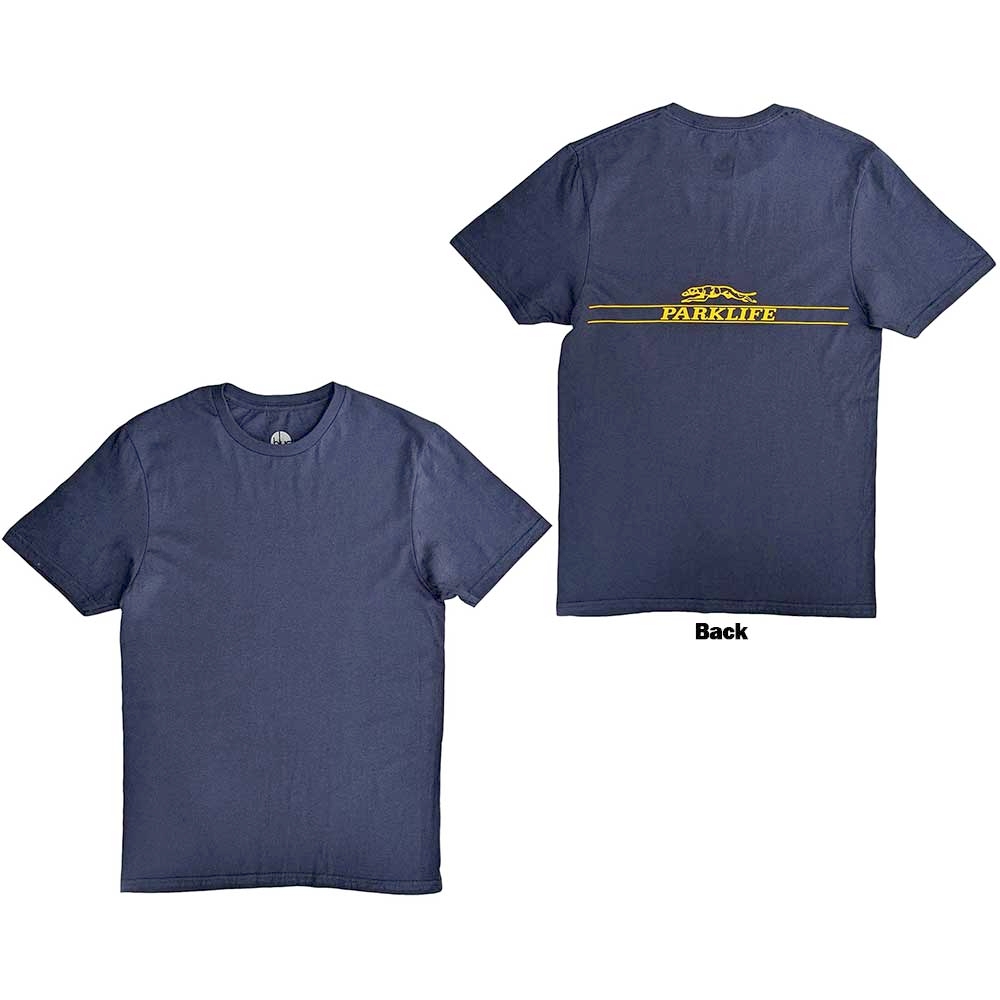 Blur - Parklife Back Heren Tshirt - Donkerblauw